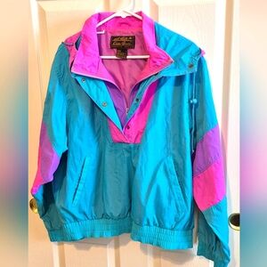 Eddie Bauer Vintage Colorblock Windbreaker Jacket